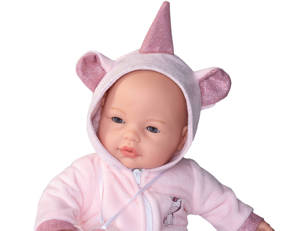 Bambola Bebè Bimba Lacrimucce 37 cm con Costume Unicorno 14362