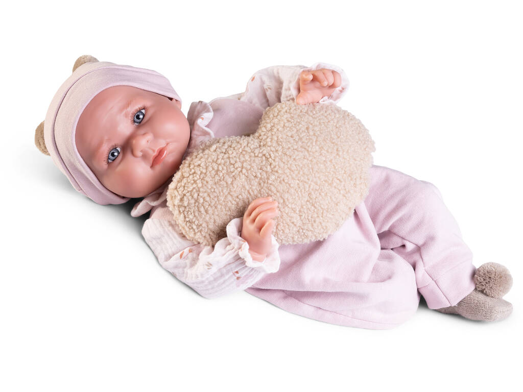 Luca Newborn Baby Doll 42 cm avec poids réel et coussin Antonio Juan 33370