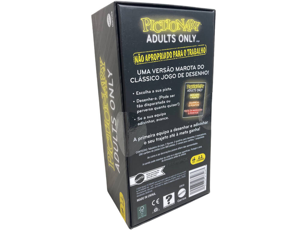 Pictionary Adults Only em Português Mattel JCM30