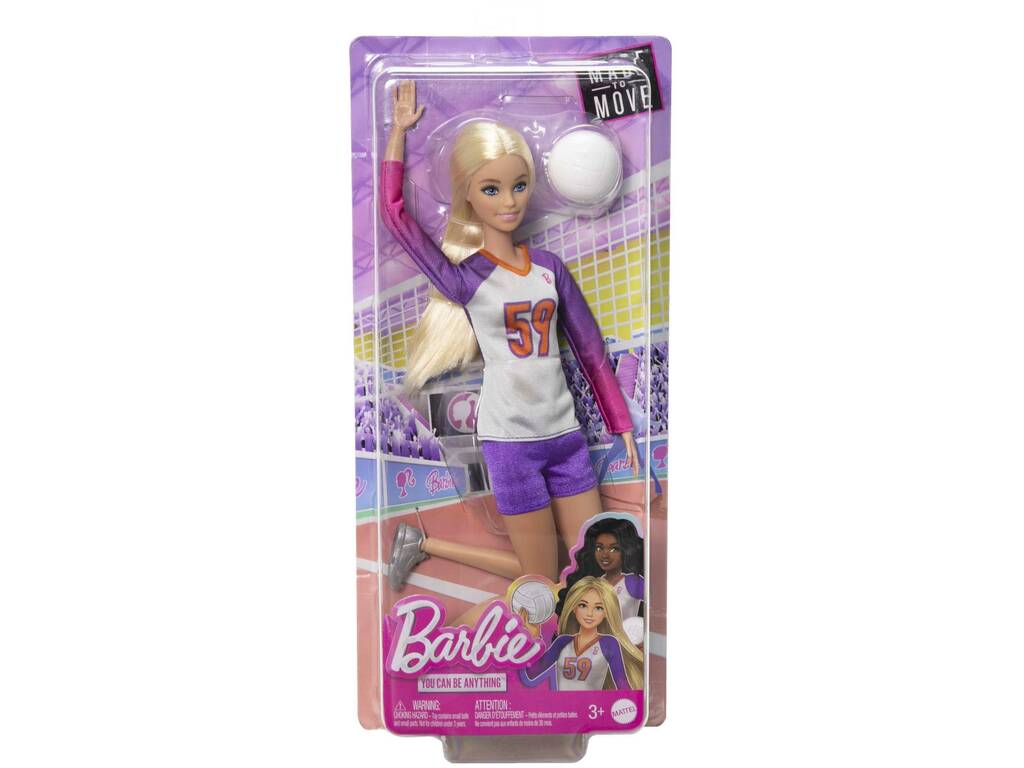 Barbie Made To Move Jugadora De Voleibol de Mattel HKT72