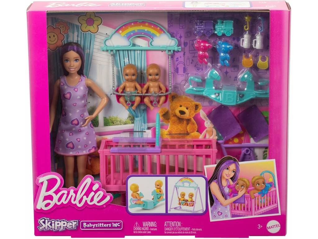 Barbie Muñeca Skipper Canguro De Gemelos de Mattel HXM99