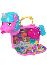 Polly Pocket Scrigno Mini Bambole Unicorno Partyland di Mattel HYD96