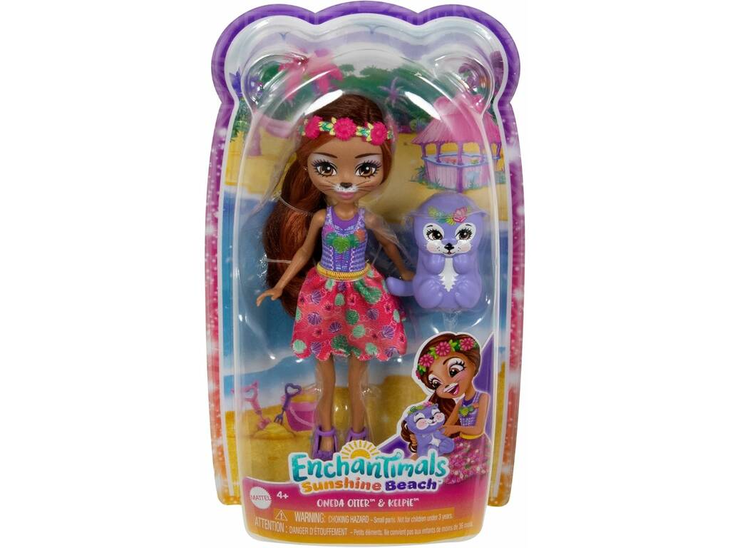 Enchantimals Bambola Lontra e Animale di Mattel HXB98