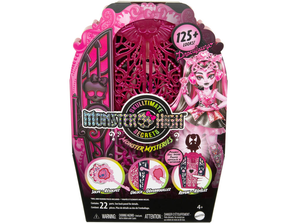 Monster High Skulltimate Secrets Muñeca Draculaura con Armario Mattel HXH84