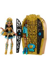 Monster High Skulltimate Secrets Boneca Cleo De Nile com Armrio Mattel HXH86