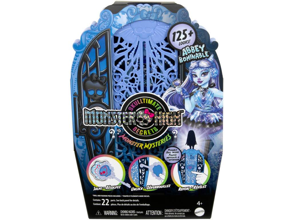 Monster High Skulltimate Secrets Bambola Abbey Bominable con guardaroba Mattel HXH87