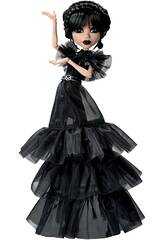 Monster High Wednesday Mueca Mircoles con Vestido del Baile Rave'n Mattel HXJ03