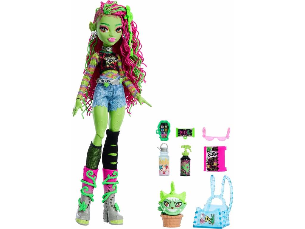 Poupée Monster High Venus McFlytrap avec Chewlian HRP81