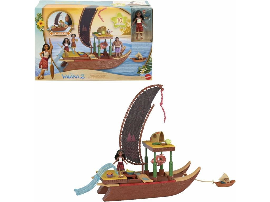 Vaiana 2 Canoa de Aventuras de Vaiana Mattel JBT78