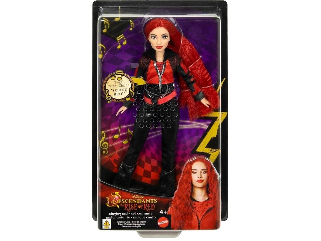 Descendants The Rise Of Red Muñeca Red Cantarina Mattel HWT96