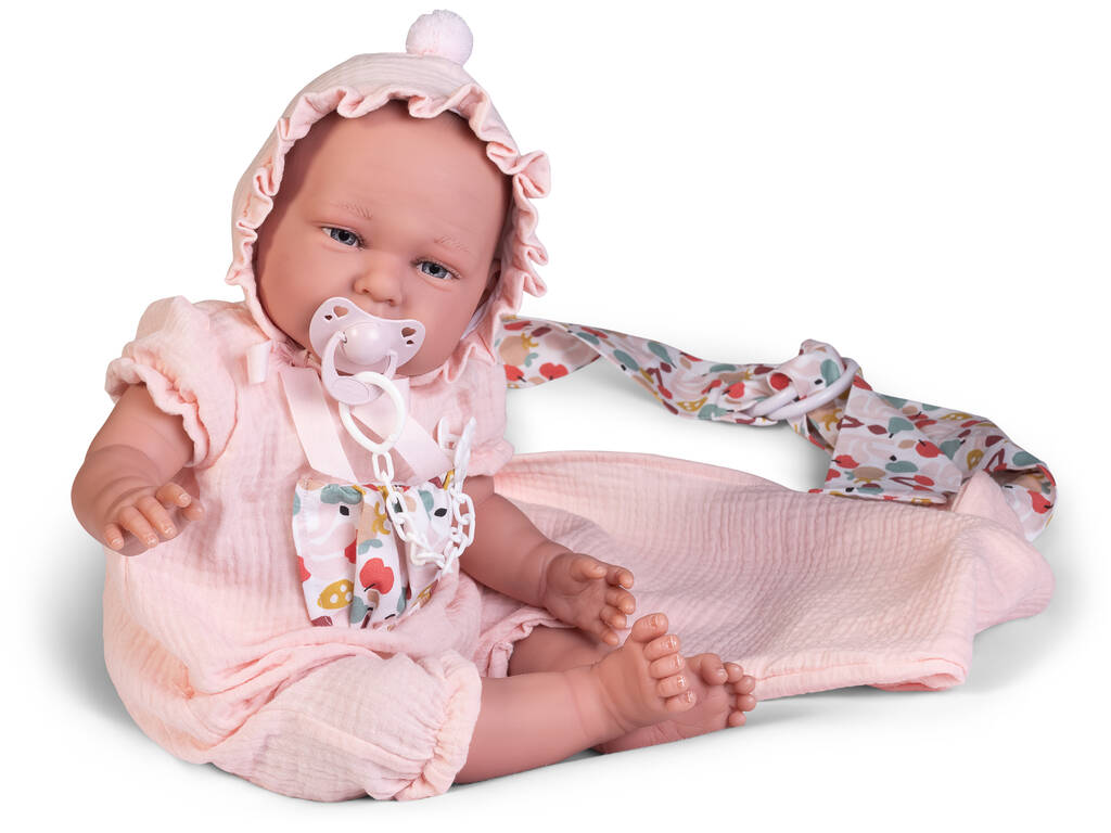 Boneca Bebé O Meu Primeiro Reborn Daniela 52 cm com Porta-bebé Antonio Juan 81386