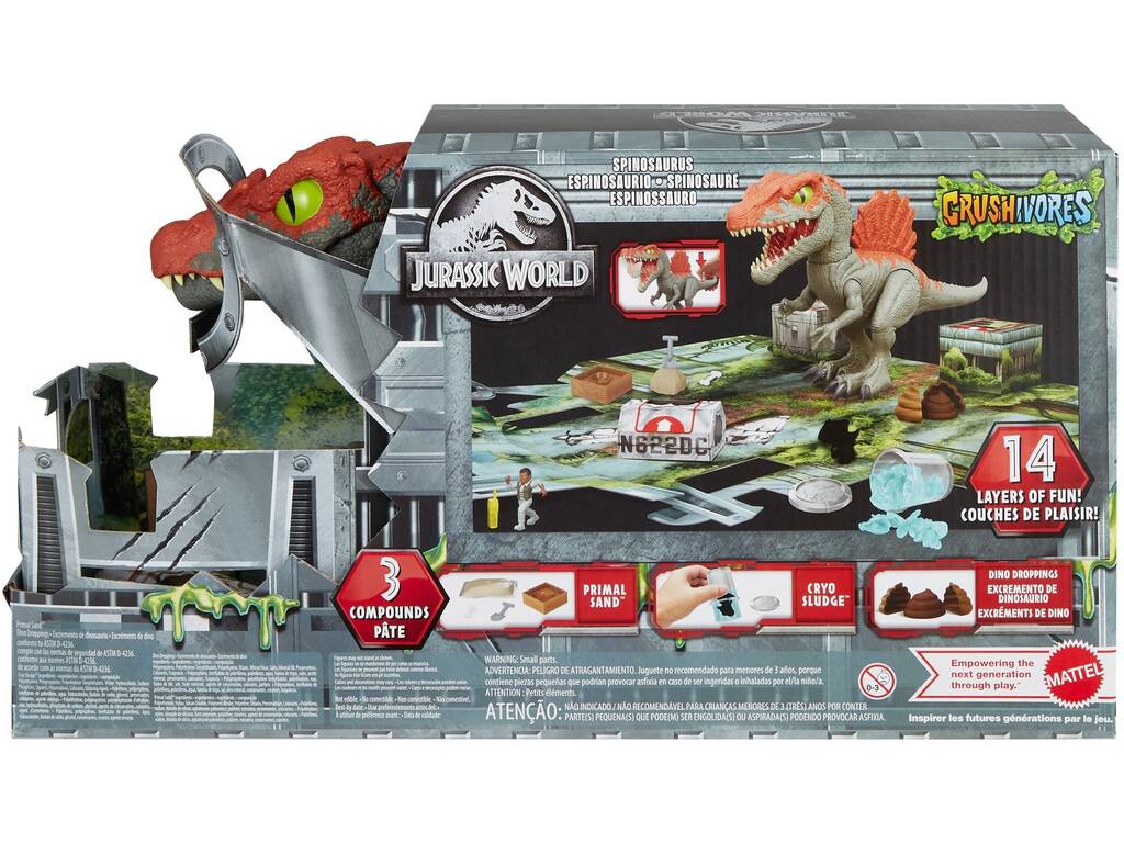 Jurassic World Spinosaurus Destrozajaulas Mattel HTP71