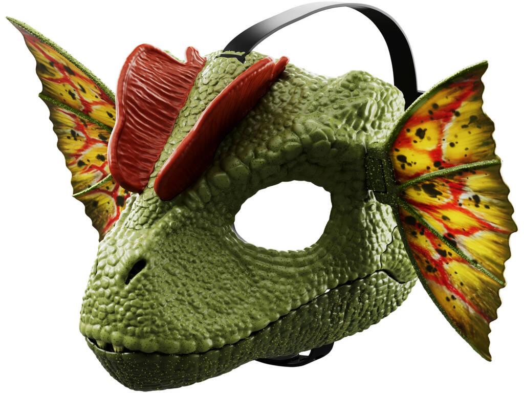 Jurassic World Chasos Theory Mask Dilophosaurus Venomous Launch Mattel HXF55