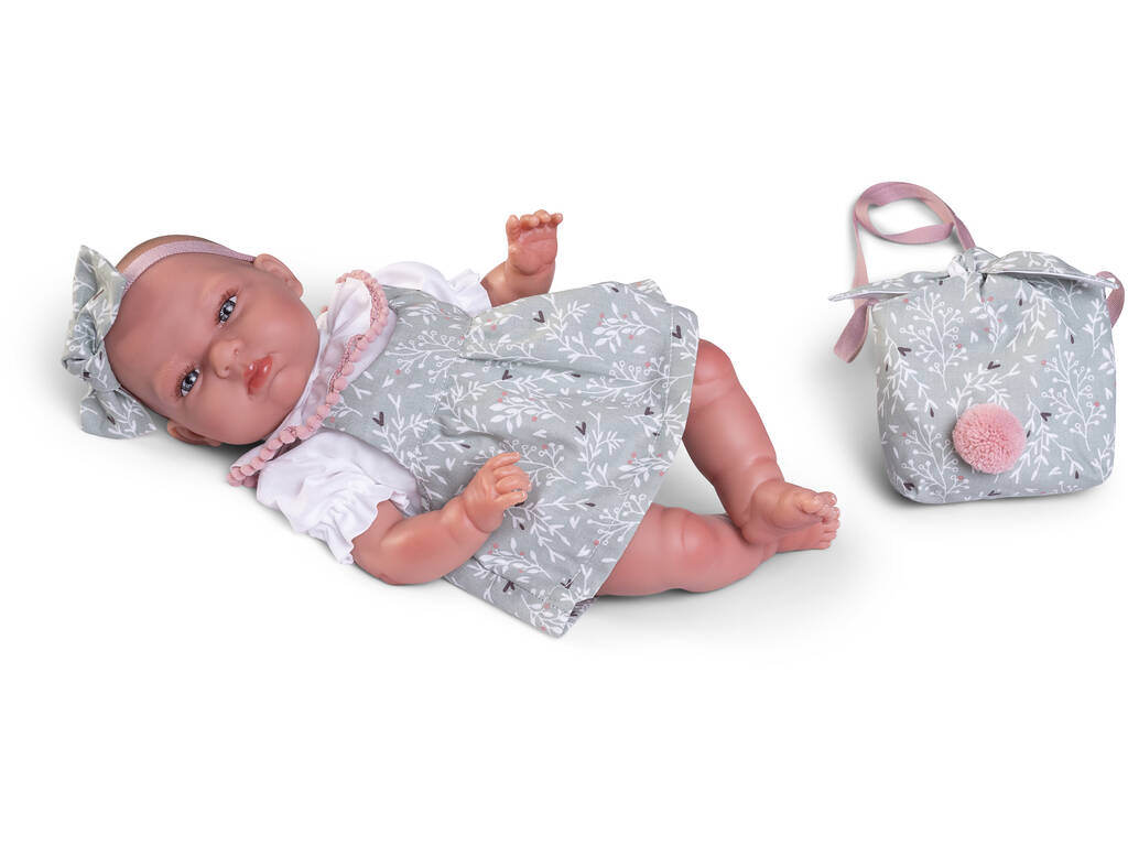 My Little Reborn Baby Doll Tufi 33 cm avec sac Antonio Juan 82312