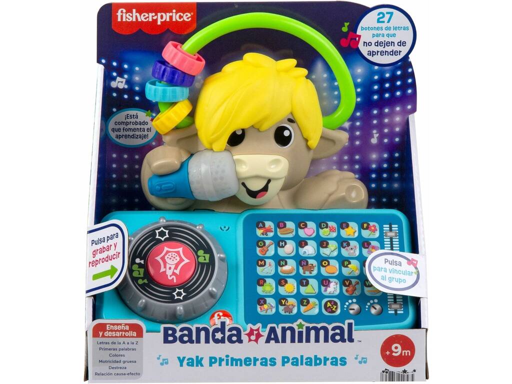 Fisher Price Banda Animal Yak Primeras Palabras Mattel HYK92