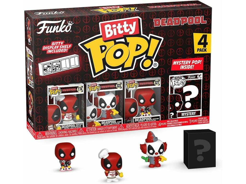 Funko Pop Bitty Deadpool Pack 4 Mini Figuras 84959