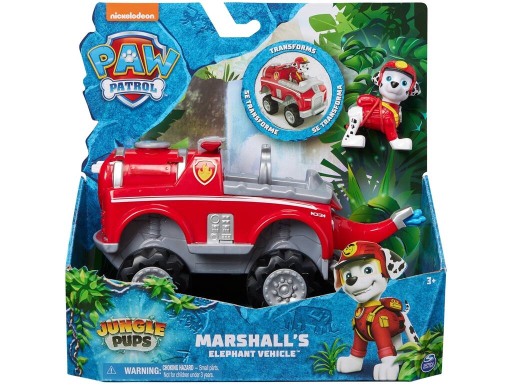 Patrulla Canina Jungle Pups Vehículo Elephant de Marshall Spin Master 6067759