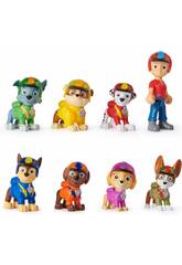 Patrulha Pata Jungle Pups Pack 8 Figuras Spin Master 6068184