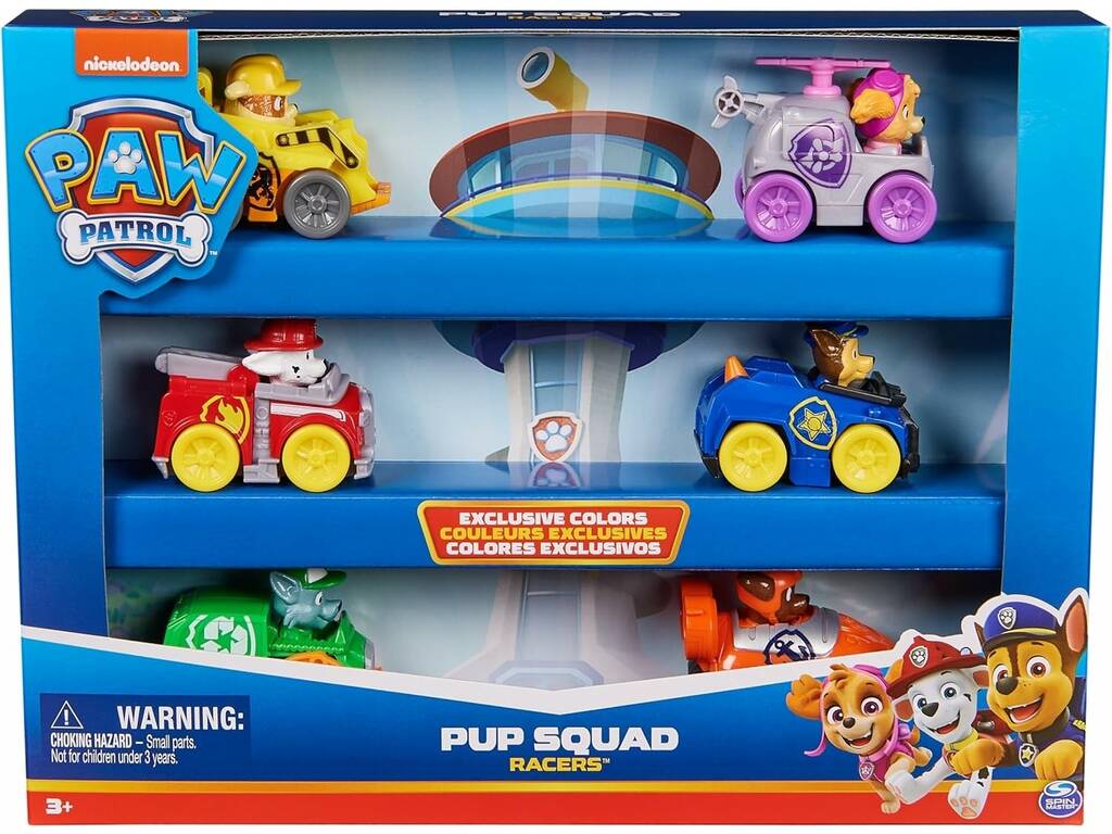 Patrulla Canina Pack 6 Vehículos Pup Squad Racer Spin Master 6070070