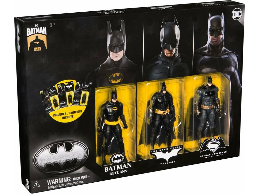 Batman DC 85 Aniversario Pack 3 Figuras Spin Master 6070909