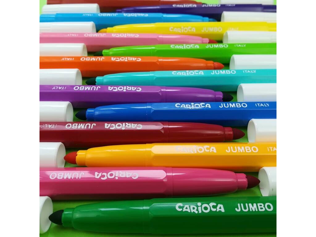 Lot de 40 stylos Carioca Jumbo Maxi Tip 41258