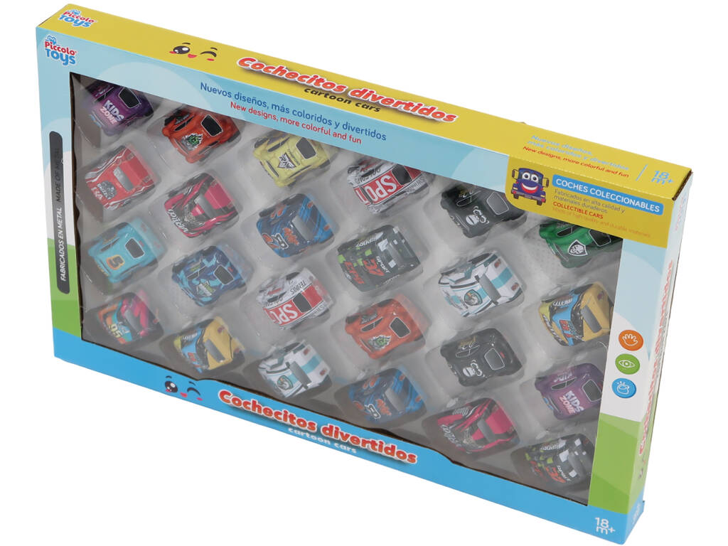 Set 24 Coches de Metal de 5.5 cm