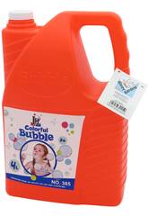 Caraffa rossa con liquido per bolle di sapone 4000 ml