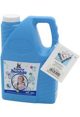 Mini Garrafa Azul de Lquido para Pompas Jabn de 1000 ml