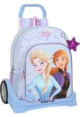 Sac à dos avec trolley Evolution Frozen Believe Safta 612315860