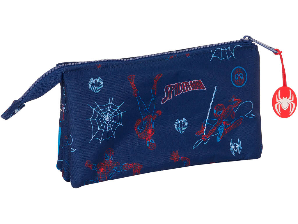 Safta Spiderman Neon Triple Pencil Case 812443744