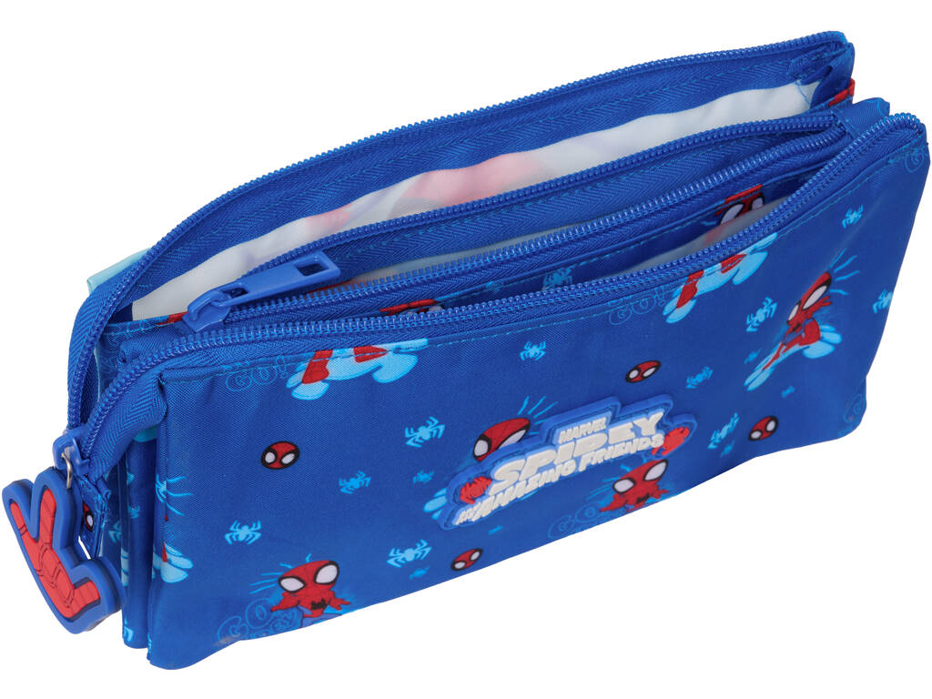 Trousse à crayons Triple Spidey Safta 842432744