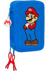 Plumier Triple 36 Piezas Super Mario Play de Safta 412371857