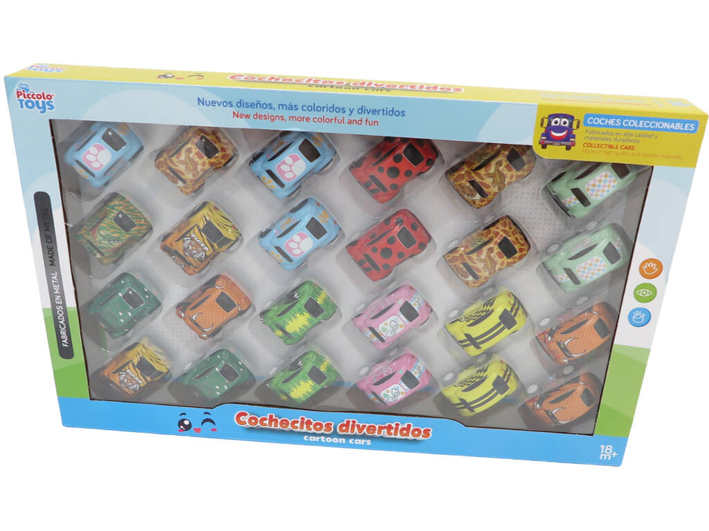 Set 24 Coches de Metal de 5.5 cm