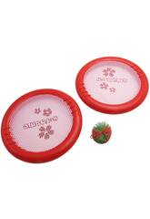 Set 2 Schlger 30 cm mit 7 cm Gummiball in Rot von Divergarden