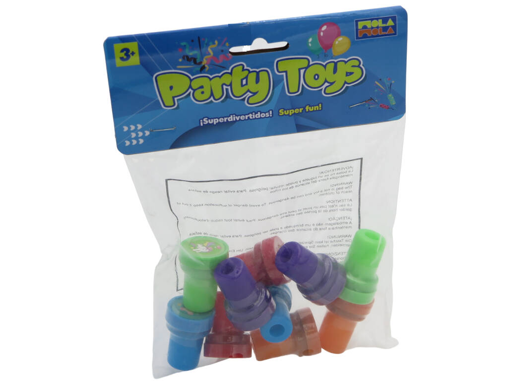 Pack com 10 Carimbos de Unicórnios Party Toys