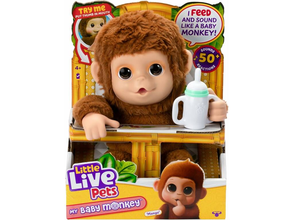 Little Live Pets My Baby Monkey Animale domestico interattiva Mango