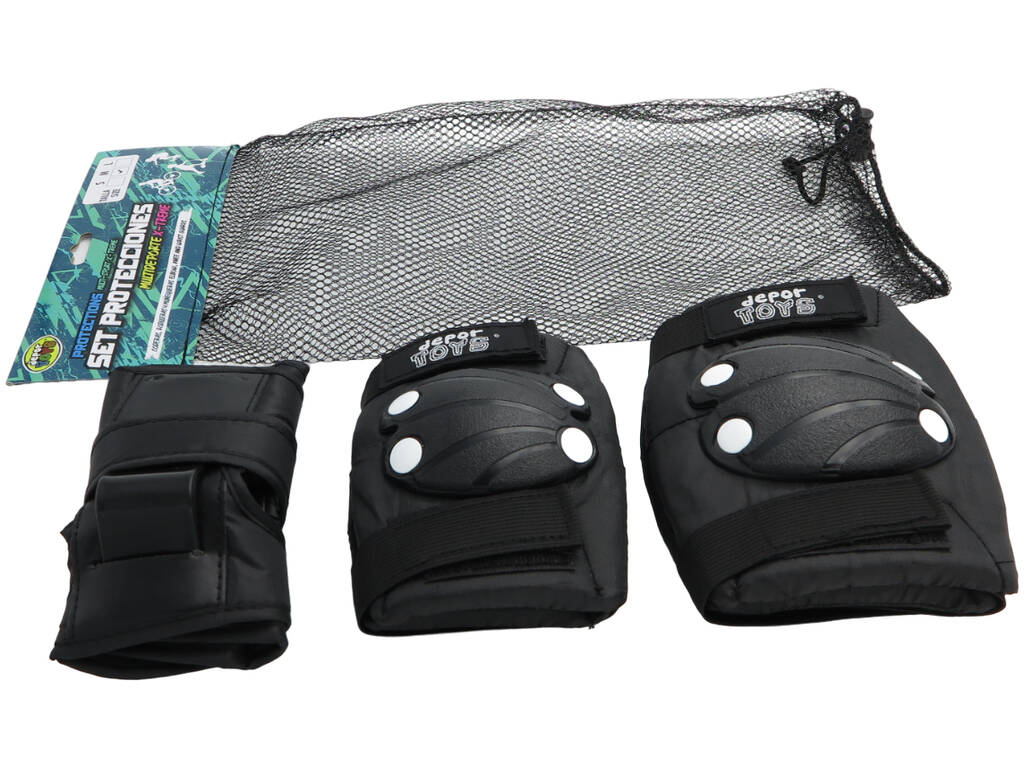 Conjunto de Proteções Multidesporto X-Trem Tamanho M para Crianças com Cotoveleiras, Joelheiras e Munhequeiras