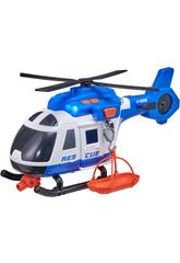 Teamsterz Helicóptero de Rescate de Policía con Luz y Sonidos HTI 1416844