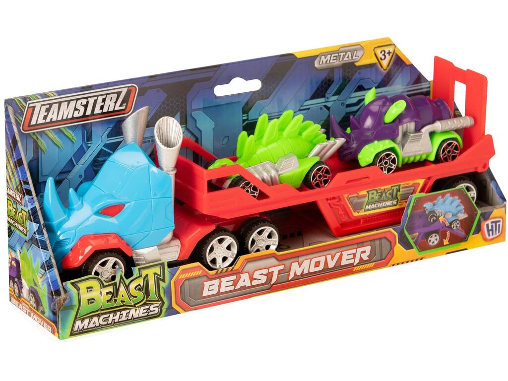 Teamsterz Camión con 2 Vehículos Metal Beast Machines HTI 1417554