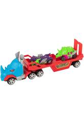 Teamsterz Camion con 2 veicoli Metal Beast Machines HTI 1417554