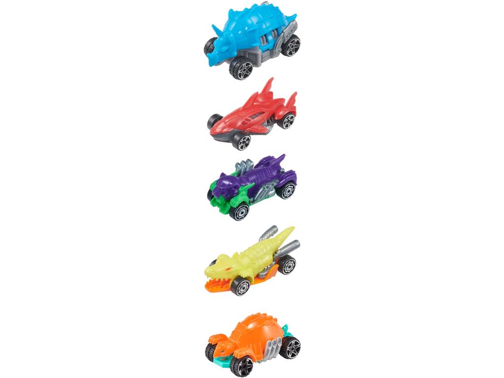 Teamsterz Pack 5 Carros Metal Beast Machines HTI 1417434