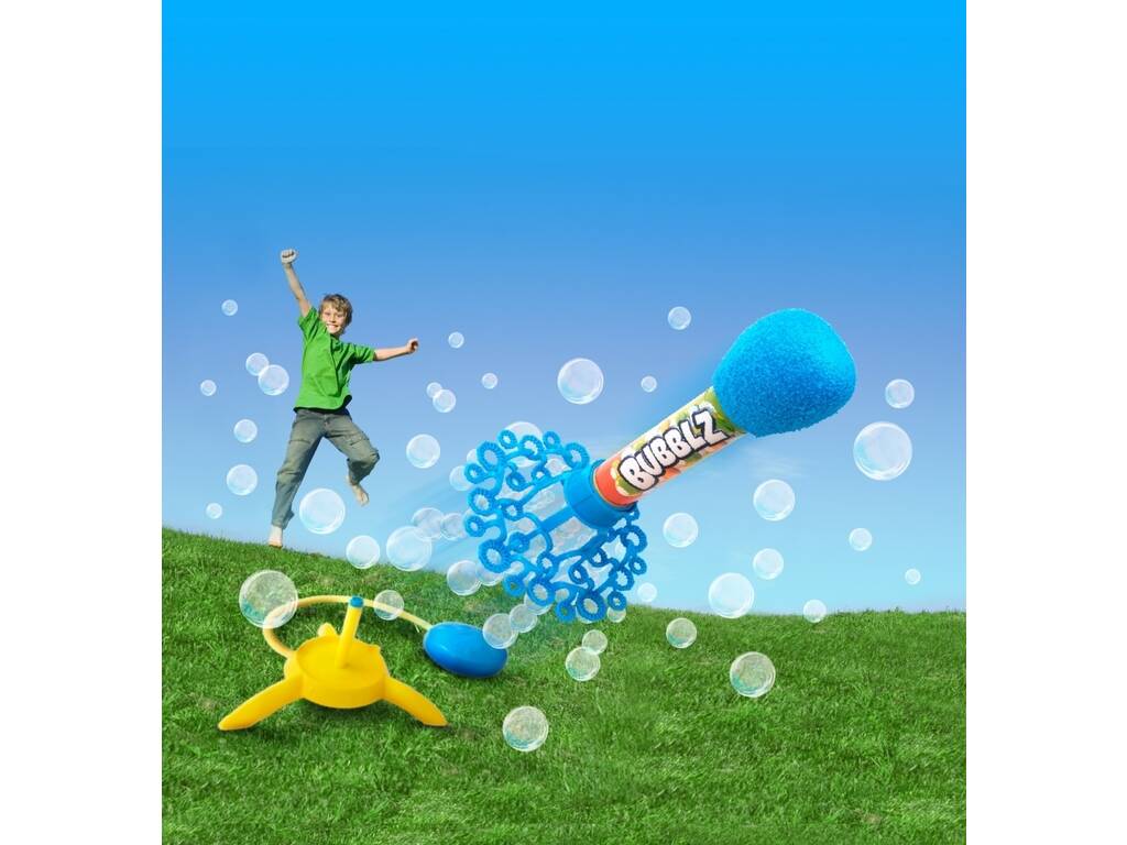 Bubblz Rocket avec lanceur de bulles et bouteille de 236 ml HTI 1374799