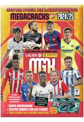 Megacracks La Liga 24-25 Megapack mit Sammelordner, 4 Umschlägen und 3 Karten von Panini