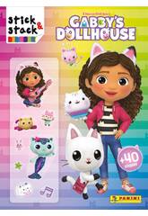 Livre d'autocollants Stick & Stack Gabby's Doll's House Panini