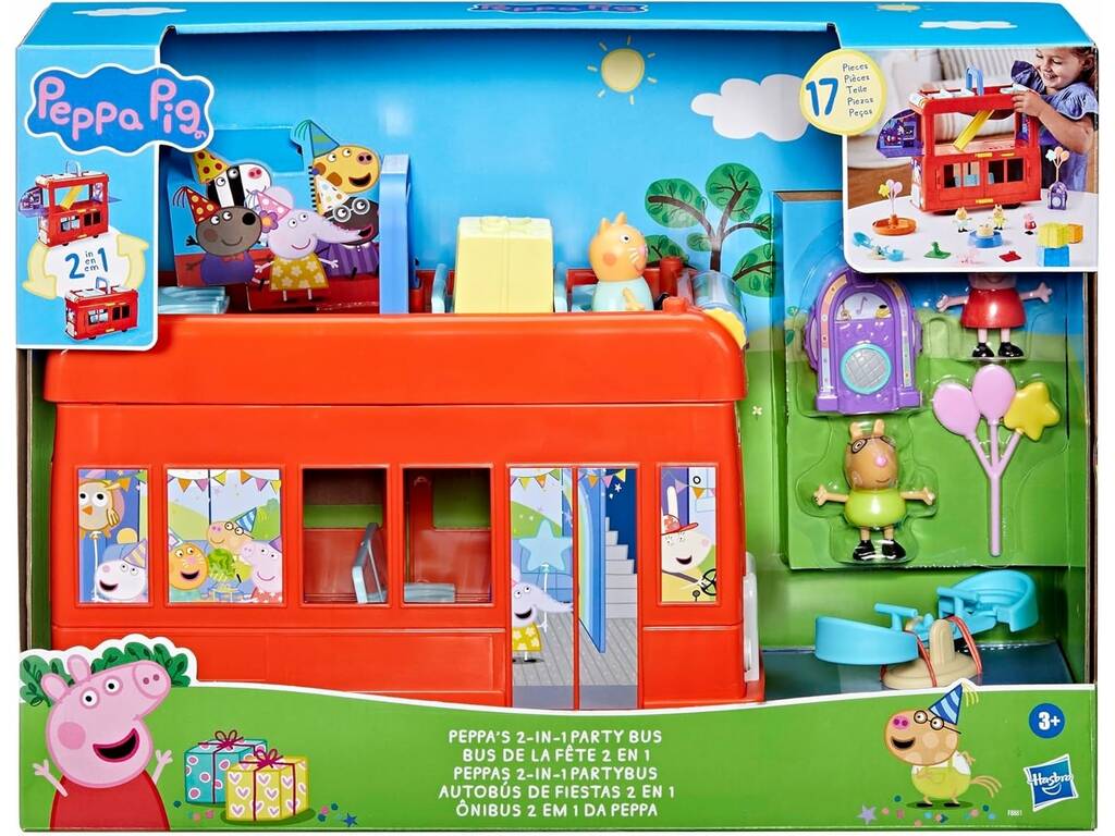 Peppa Pig Autobús De Fiestas 2 En 1 Hasbro F8881