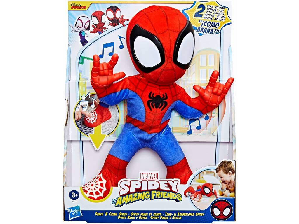 Spidey And His Amazing Friends Figura Spidey Baila y Gatea Hasbro F6722