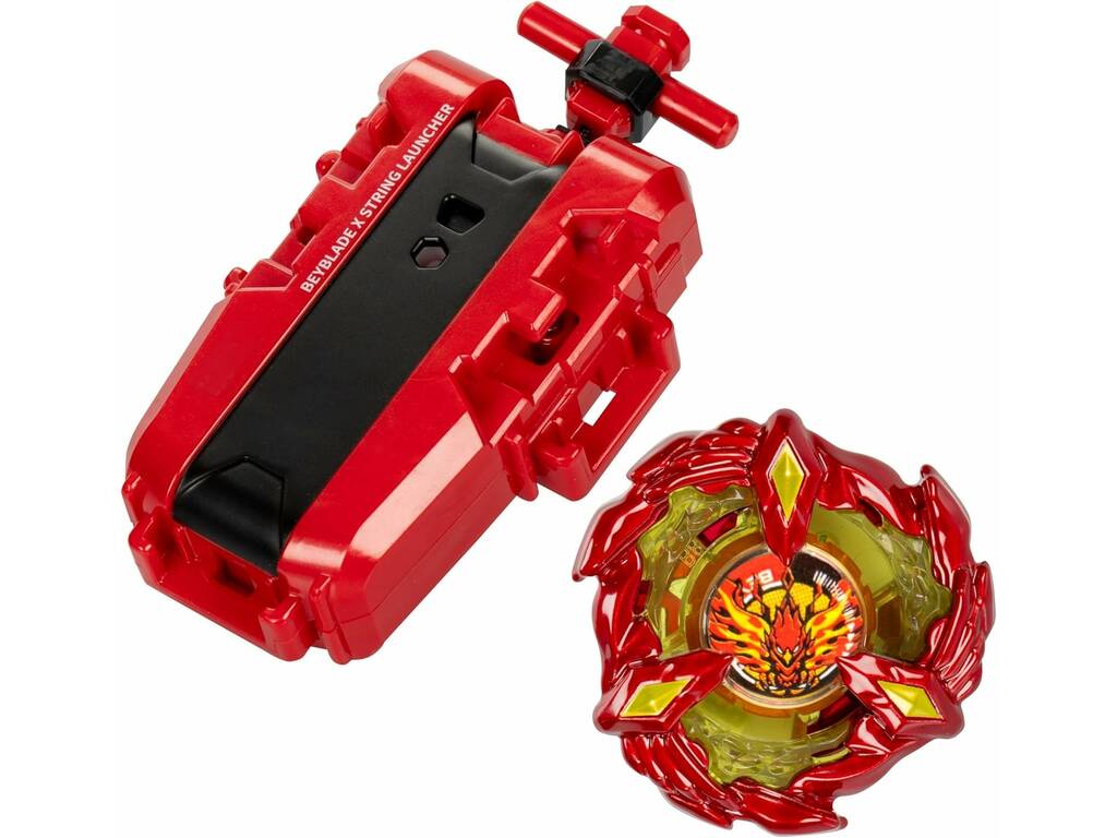 Beyblade X Set Premium Lanciatore con Soar Phoenix 9-60GF Hasbro F9324