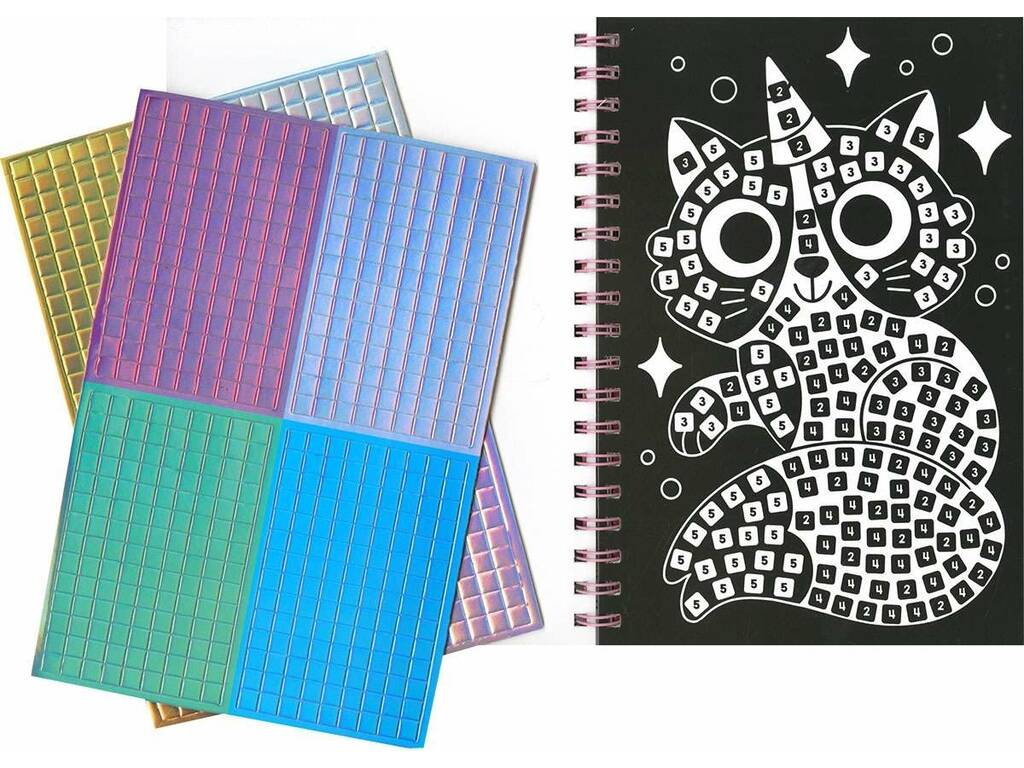 Livre Créez et colorez des licornes avec des mosaïques de paillettes