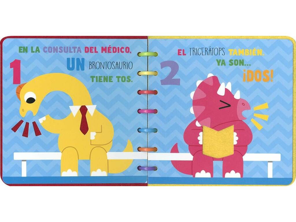 Livre en feutre pour toucher les dinosaures Les chiffres de 1 à 10