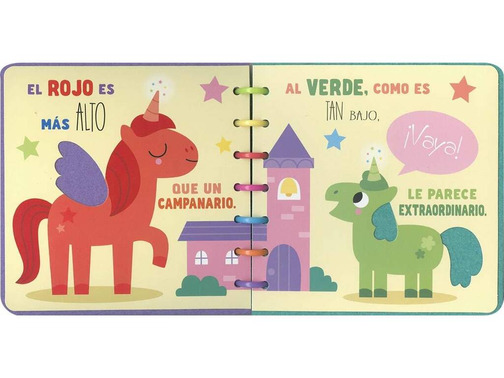 Livre de jeux en feutre Licornes Couleurs et Opposés